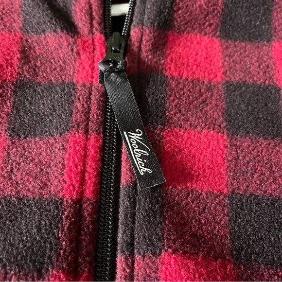 Woolrich women’s Fleece Jacket Buffalo Plaid zip up size small - Picture 3 of 7